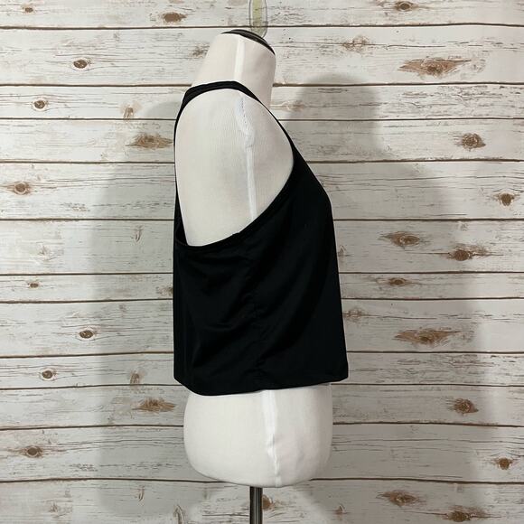 Fabletics Cropped Racerback Tank - Black - Small - Picture 13 of 14